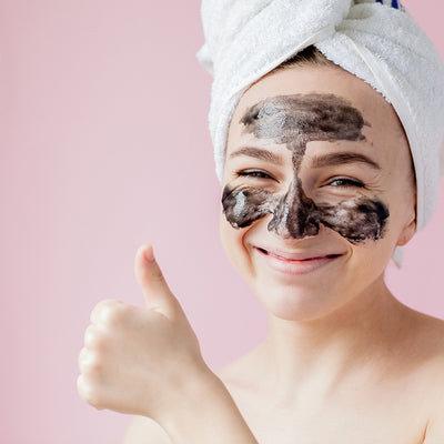 Natural Mud Mask with Activated Charcoal + Tea Tree Oil 4 oz