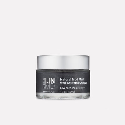 Natural Mud Mask with Activated Charcoal, Lavender and Coconut Oil 1.7 oz.